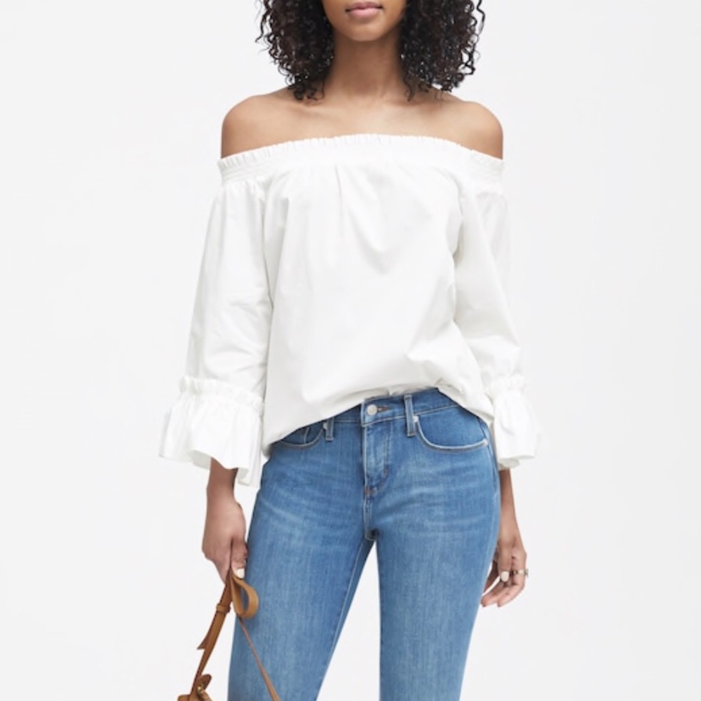 Banana Republic Off-The-Shoulder Full-Sleeve Top